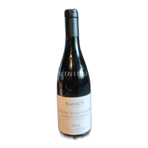 Burgundi Côte de Nuits -kylät Domaine Pierre Ravaut Les Monts de Boncourt 2022