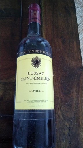 Bordeaux Lussac-Saint-Émilion Blanquefort 2014