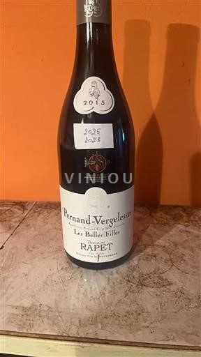 Burgundi Pernand-vergelesses Domaine Rapet Père & Fils Les Belles Filles 2015