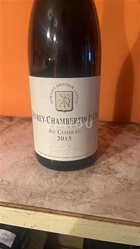 Bourgogne Gevrey-chambertin Premier Cru Domaine Drouhin-Laroze Au Closeau 2015