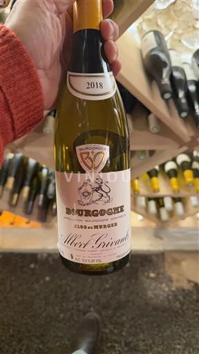 Bourgondië Bourgogne Domaine Albert Grivault Clos du Murger 2018