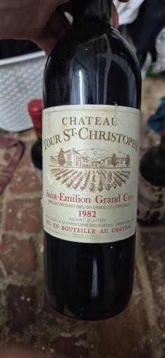 Bordeaux Saint-Émilion Grand Cru Grand Cru Château Tour st christophe 1982