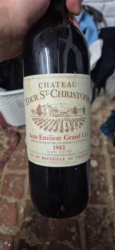 Bordeaux Saint-Émilion Grand Cru Château Tour st christophe 1982