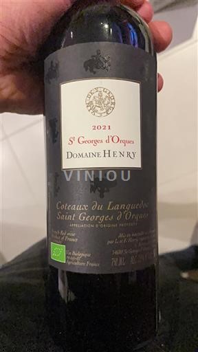 Linguadoca Non specificato Domaine Henry St Georges d'Orques 2021