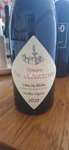 Údolí Rhôny Côtes-du-Rhône Domaine Font de Courtedune Vieilles Vignes 2020