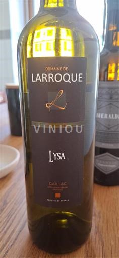 Sud-Ouest Gaillac Domaine Larroque Lysa 2019
