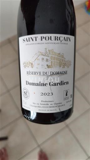 Dolina Loare Saint-Pourçain Domaine Gardien Réserve du Domaine 2023