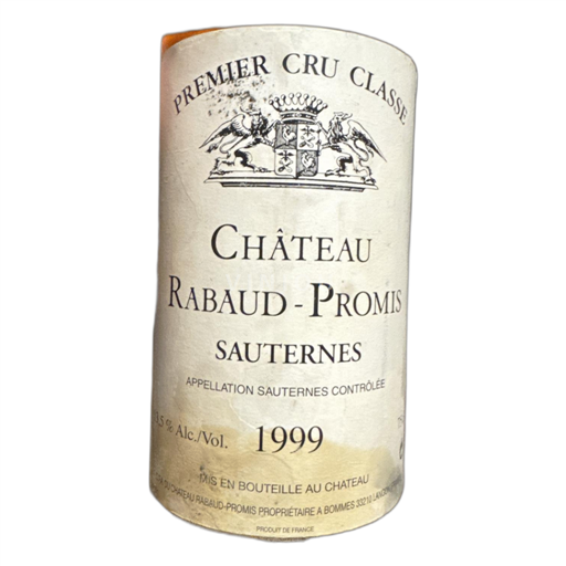 Bordeaux Sauternes Château Rabaud-Promis 1999