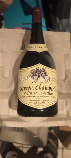 Bourgogne Gevrey-chambertin Premier Cru Sarl Philippe Leclerc 1er Cru Les Cazetiers 2014