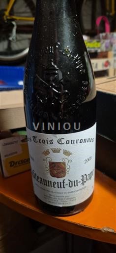 Rhônedalen Châteauneuf-du-Pape Les Trois Couronnes 2008