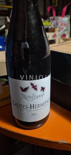 Rhônen laakso Crozes-Hermitage Les Ritournaux 2011