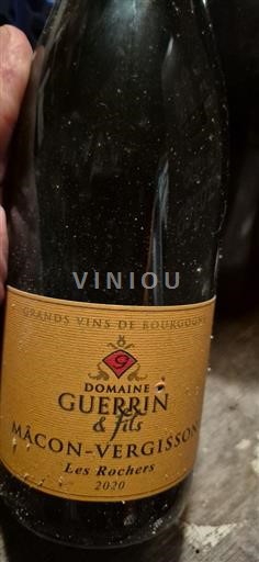Burgundi Mâcon ja Mâcon-kylät Domaine Guerrin & Fils Les Rochers 2020