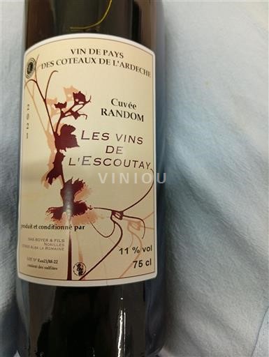 Alpe in reke Rona Ardeški vinogradni grici Les Vins de l'Escoutay Random 2021