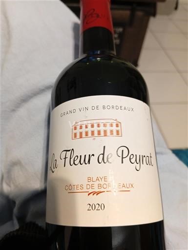 Burdeos Blaye-Côtes de Burdeos La fleur de Peyrat 2020