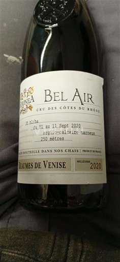 Thung lũng Rhône Beaumes de Venise Bel Air 2020