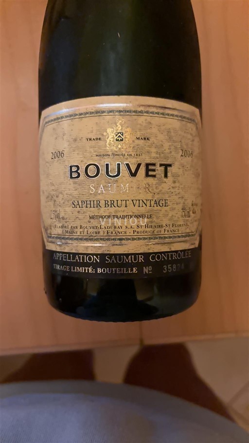 Valle del Loira Saumur Bouvet Ladubay Saphir Brut Vintage 2006