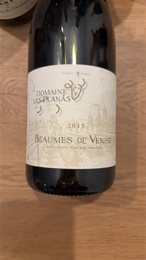 Rhônedalen Beaumes de Venise Domaine Les Planas 2018