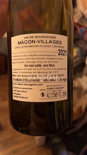 Burgund Mâcon und Mâcon-Dörfer Robert-Denogent Les sardines 2021