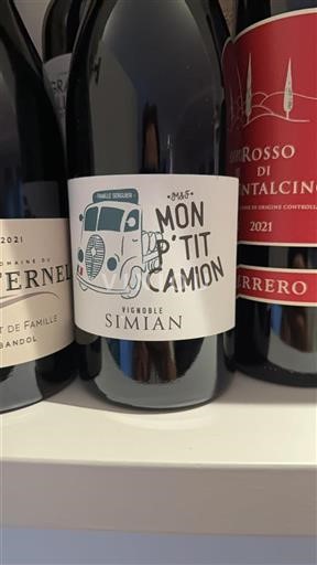 Rhône-dalen Ikke specificeret Vignoble Simian Mon P'tit Camion Ikke årgangsbestemt