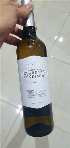 Vine Blanc sec Cuarenta Vendimias Cuatro Rayas 2022 Spanien Castilien og León Rueda DO