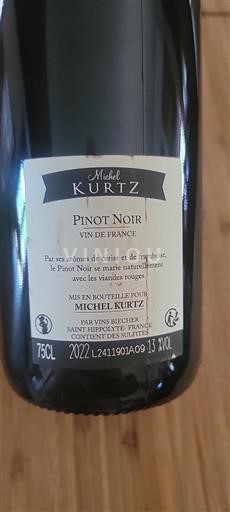 Alzacija Ni doloceno Michel Kurtz Pinot Noir 2022