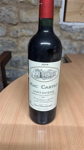 Burdeos Saint-Estèphe Mac Carthy 2016