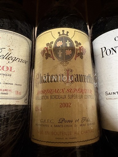 Bordeaux Bordeaux supérieur Château Laurette 2002