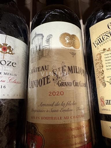 Burdeos Saint-Émilion Gran Cru Grand Cru Classé Château Laniote 2020