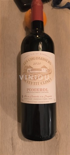 Bordéus Pomerol Les Colombiers de Feytit Clinet 2020