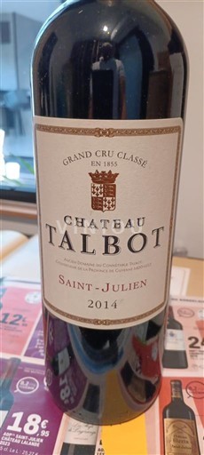 Bordeaux Saint-Julien 2ème Grand Cru Classé Talbot 2014