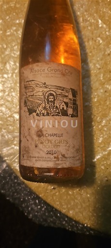 Alsasko Rulandské šedé Grand Cru Domaine La Chapelle Ernest BURN Goldert 2010