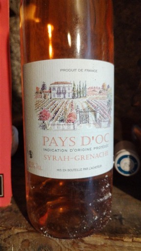 Languedoc ja Roussillon Pays d'Oc Syrah-Grenache Ei vuosikertaa