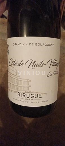 Bourgogne Côte de Nuits-byar Domaine Sirugue En Primeur Icke årgångsbetecknad