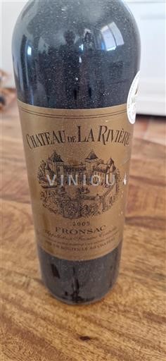 Bordeaux Fronsac Domaine La Rivière 2005