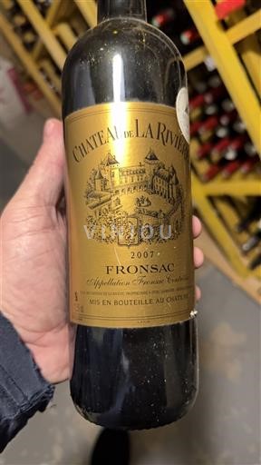Bordeaux Fronsac Domaine La Rivière 2007