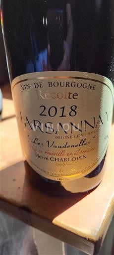 Burgundy Marsannay Hervé Charlopin Les Vaudenelles 2018