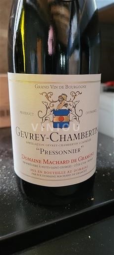 Bourgogne Gevrey-chambertin Domaine Machard de Gramont Pressonnier Ikke årgangsbestemt