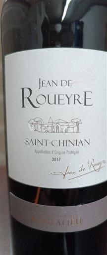 Languedoc Saint-Chinian Jean de Roueyre Non Millésimé