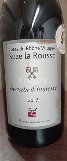 Rhône-dalen Ikke specificeret Vignerons de Suze la Rousse Secrets d'histoire 2017
