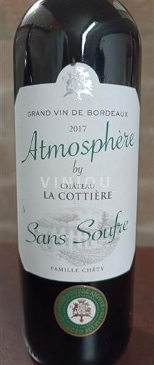 Burdeos Côtes-de-bourg Famille Chéty Atmosphère 2017