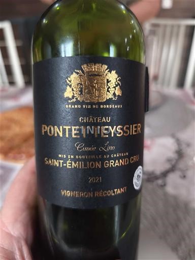 Bordeaux Saint-Émilion Grand Cru Grand Cru Château Pontet Teyssier Lino 2021