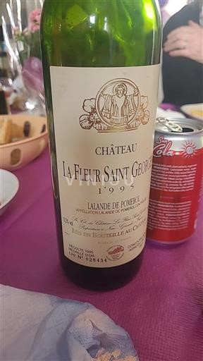 Bordeaux Lalande-de-Pomerol La Fleur Saint Georges 1995