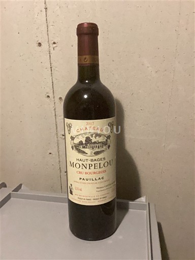 Bordeaux Pauillac Château Haut-Bages Monpelou 2017