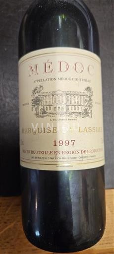 Bordeaux Médoc Marquise de Lassime 1997
