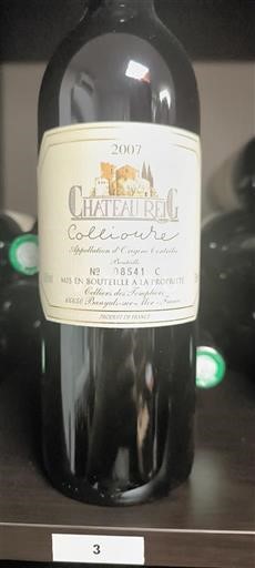 Roussillon Collioure Château Reig 2007