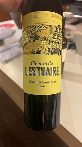 Bordeaux Chemin de l'Estuaire Cabernet Sauvignon 2020