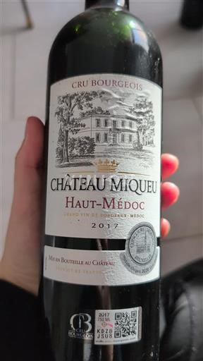 Bordeaux Haut-Médoc Cru Bourgeois Château Miqueu 2017