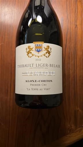 Burgundy Aloxe-Corton Premier Cru Thibault Liger-Belair La Toppe au Vert 2022