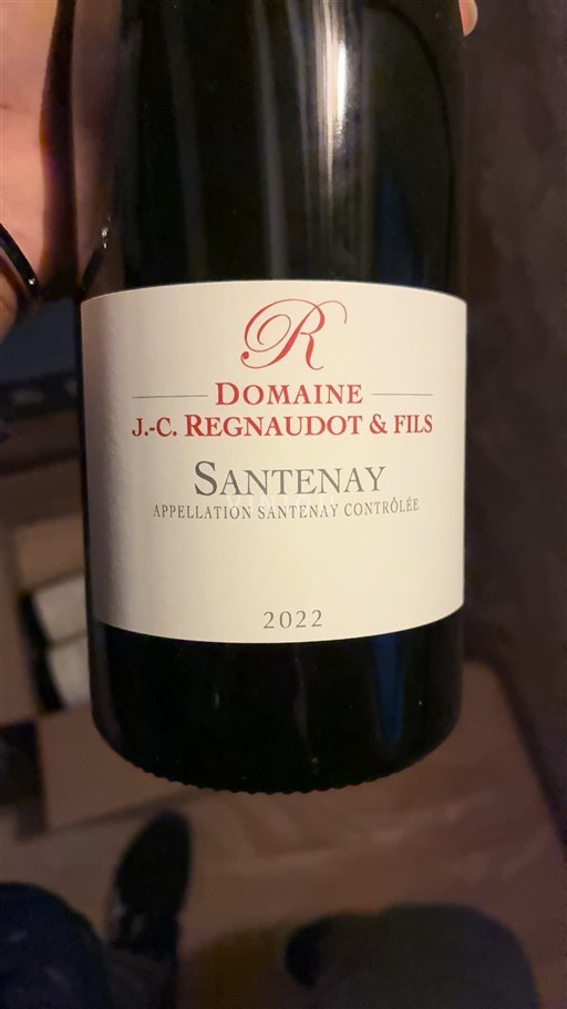 Burgundy Santenay Domaine J-C Regnaudot & Fils 2022