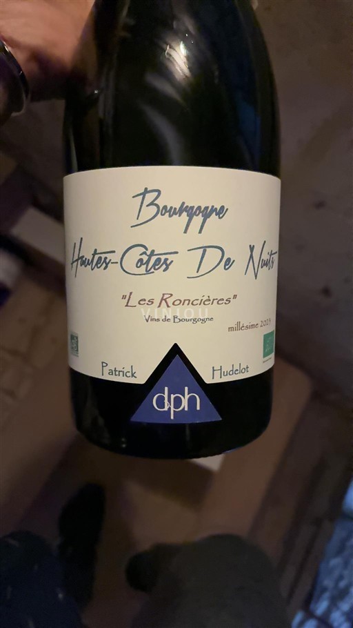 Burgundija Hautes Côtes de Nuits Domaine Patrick Hudelot Les Roncières 2021